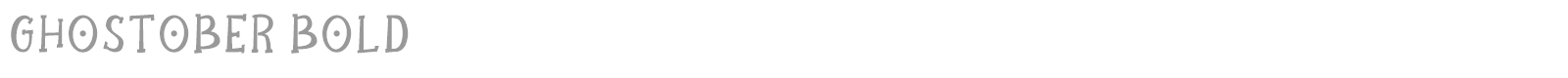 Ghostober font preview